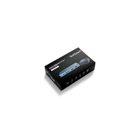 DOCKING STATION TECHZONE TZ21DS2C ADAPTADOR MULTIPUERTO USB 3.0 HDMI VGA SD TECH ZONE ACCESORIOS TZ2