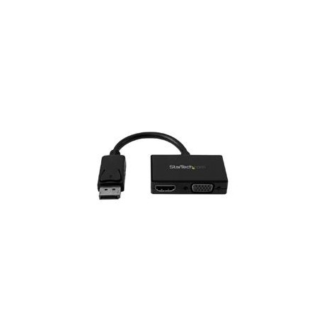 ADAPTADOR DP DE AUDIO / VIDEO PARA VIAJES - CONVERTIDOR DISPLAYPORT A HDMI O VGA COMPATIBLE CON THUN