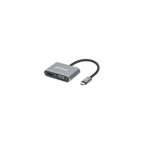 DOCKING USB,MANHATTAN,130691,-C 4 PTOS, HDMI / VGA, USB-A / USB-C PD MANHATTAN 130691