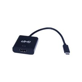 ADAPTADOR GHIA CONVERTIDOR USB 3.1 TIPO C MACHO A HDMI HEMBRA / SALIDA DE VIDEO 4K GHIA ADAP-12