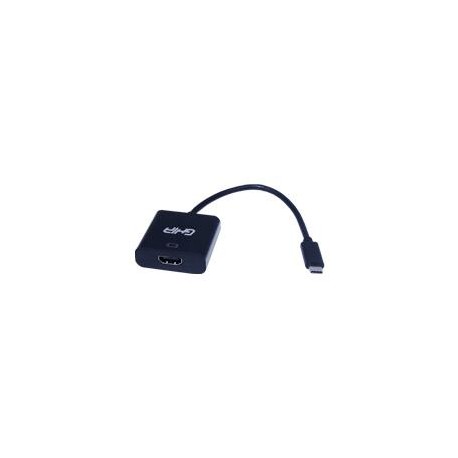 ADAPTADOR GHIA CONVERTIDOR USB 3.1 TIPO C MACHO A HDMI HEMBRA / SALIDA DE VIDEO 4K GHIA ADAP-12
