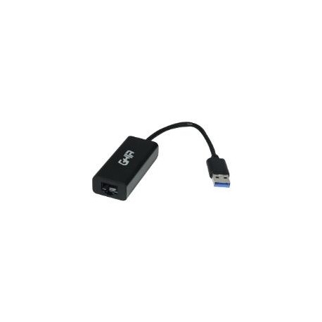 ADAPTADOR GHIA TARJETA DE RED EXTERNA GIGABIT ALTA VELOCIDAD USB 3.0 A RED ETHERNET RJ45 1GBPS GHIA