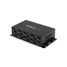 ADAPTADOR HUB CONCENTRADOR USB 8 PUERTOS SERIAL RS232 INDUSTRIAL MONTAJE EN PARED RIEL DIN - STARTEC