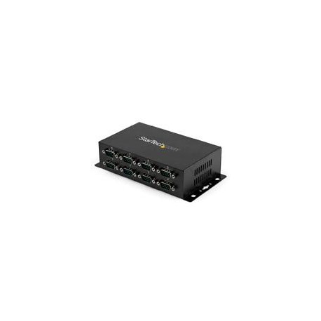 ADAPTADOR HUB CONCENTRADOR USB 8 PUERTOS SERIAL RS232 INDUSTRIAL MONTAJE EN PARED RIEL DIN - STARTEC