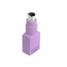 ADAPTADOR PARA TECLADO O MOUSE USB A CONECTOR PS / 2 PS2 MINIDIN - 1X HEMBRA USB - 1X MACHO MINI-DIN