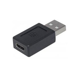 ADAPTADOR,MANHATTAN,354653, USB-C V2.0, AM-CH NEGRO MANHATTAN 354653