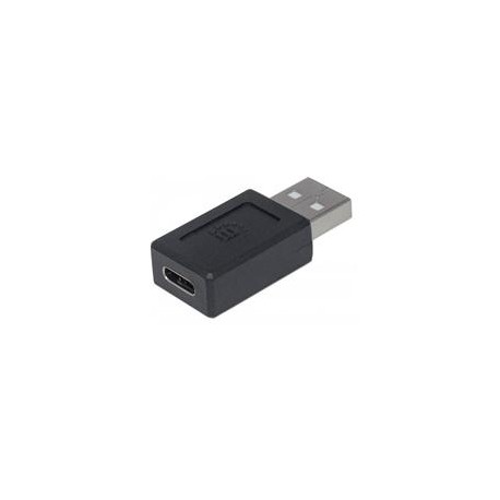 ADAPTADOR,MANHATTAN,354653, USB-C V2.0, AM-CH NEGRO MANHATTAN 354653