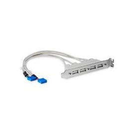 BRACKET ADAPTADOR CABEZAL DE 4 PUERTOS USB 2.0 CON CONEXION A PLACA BASE 2X IDC10 - STARTECH.COM MOD