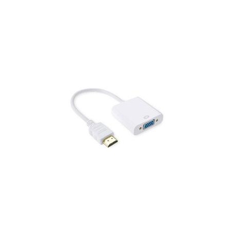 CONVERTIDOR BROBOTIX HDMI MACHO A VGA HEMBRA, BLANCO BROBOTIX 110910