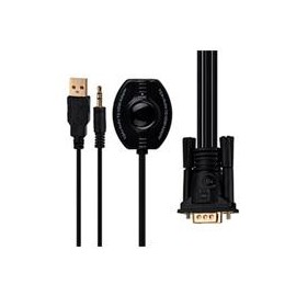 CONVERTIDOR BROBOTIX VGA + AUDIO A HDMI CON USB, NEGRO BROBOTIX 150620