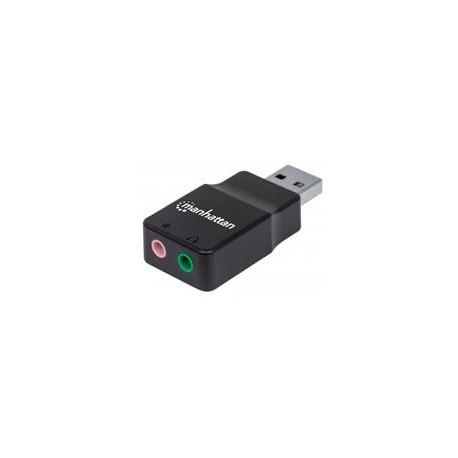 CONVERTIDOR USB,MANHATTAN,152754, 2.0 A TARJETA SONIDO 2.1 MANHATTAN 152754