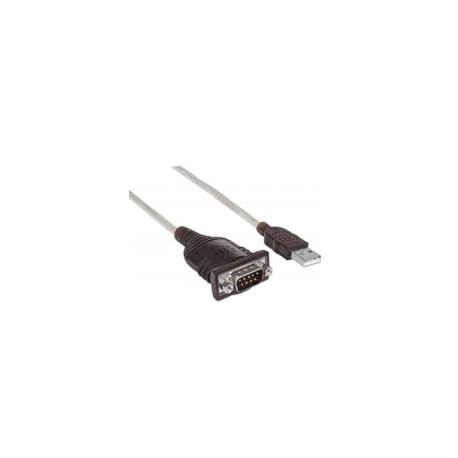 CONVERTIDOR,MANHATTAN,151849, USB A SERIAL DB9M 1.8M CHIP PL-2303RA MANHATTAN 151849