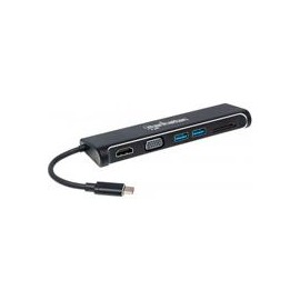 DOCKING,MANHATTAN,152631,4-1,USB-C A HDMI VGA 2 USB 3.1 LECTOR TARJETAS SD M-H MANHATTAN 152631