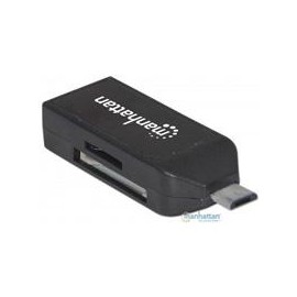 LECTOR TARJETAS,MANHATTAN,406222, OTG 24 EN 1 PUERTO USB2.0 MANHATTAN 406222