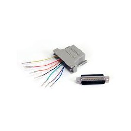 ADAPTADOR CONVERTIDOR MODULAR SERIAL DB25 A RJ45 MACHO A HEMBRA - STARTECH.COM MOD. GC258MF STARTECH