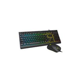 KIT ACTECK CREATOR AUREAN PRO MK477G / TECLADO Y MOUSE / ALAMBRICO / ILUMINACION LED / 105 T