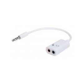 ADAPTADOR AUDIO,MANHATTAN,354561, 3.5MM 1 M A 2 H, DIVIDE AUDIO PARA AUDIFONO Y MICROFONO MANHATTAN