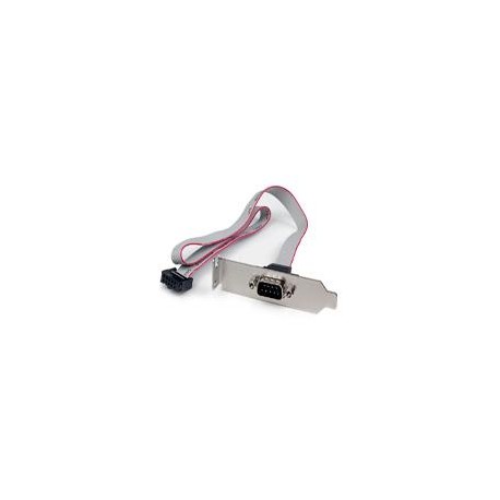ADAPTADOR DE 0.4M HEADER CABEZAL BRACKET SERIE SERIAL DB9 RS232 A IDC 10 PINES PLACA BASE PERFIL BAJ
