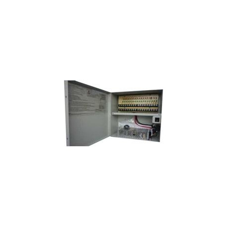 FUENTE DE PODER SAXXON CON DISTRIBUIDOR DE ENERGIA / 12V / 20 AMPERES / PARA 18 CAMARAS DAHUA PS