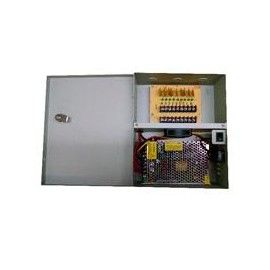 FUENTE DE PODER SAXXON REGULADA / 12V / 20 AMPERES / DISTRIBUIDOR PARA 9 CAMARAS / 2.22 AMP POR