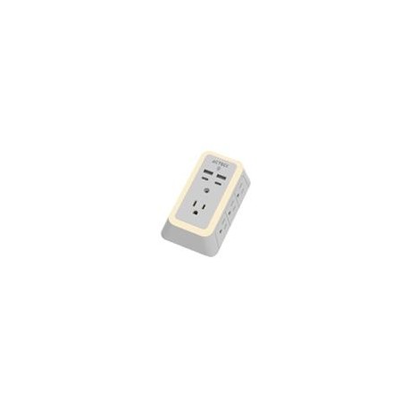 CARGADOR DE PARED ACTECK ENERGON LUMINA CP515 / 11 EN 1 / 7 X TOMACORRIENTE / 2 USB / 2 TIPO