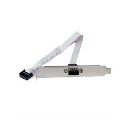 ADAPTADOR DE 40CM HEADER CABEZAL BRACKET SERIAL DB9 RS232 A IDC 10 PINES PARA TARJETA MADRE - STARTE