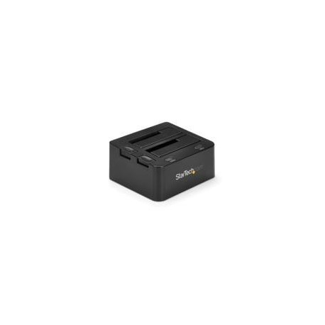 BASE DOCKING STATION USB 3.0 DE 2 BAHIAS SATA III DE 2.5 O 3.5 PULGADAS PARA SSD O DISCO DURO BASE D