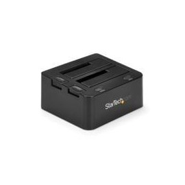 BASE DOCKING STATION USB 3.0 DE 2 BAHIAS SATA III DE 2.5 O 3.5 PULGADAS PARA SSD O DISCO DURO BASE D