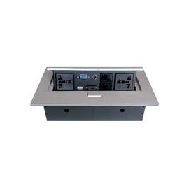 CAJA BROBOTIX PARA MESA HDMI X1, USB X1, CORRIENTE X2, RJ45 X2, SVGAX1, STEREO X1, PLATA BROBOTIX