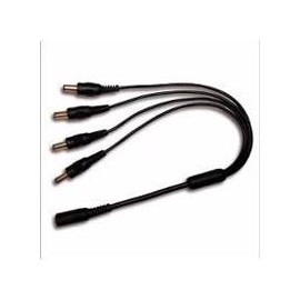 DIVISOR DE ENERGIA SAXXON / TIPO PULPO / 4 CONECTORES MACHO / 2.1MM / 1 CONECTOR HEMBRA DAHUA