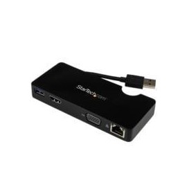 DOCKING STATION REPLICADOR DE PUERTOS USB 3.0 DE VIAJES CON HDMI O VGA - USB TIPO A - DOCKING STATIO