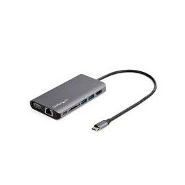 DOCKING STATION USB-C MULTIPUERTOS - HDMI O VGA - PD DE 100W ENTREGA DE ALIMENTACION - CABLE DE 30CM