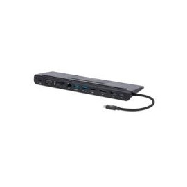 DOCKING USB,MANHATTAN,153478,-C 11 PTOS, HDMI / DP / VGA, USB-C PD / 2XUSBV3.2 / USBV2.0, RED / AUDI