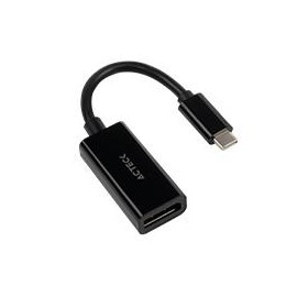 ADAPTADOR ACTECK SHIFT PLUS AD420 / USB C - DISPLAYPORT / 4K / 10 CM / NEGRO / AC-934718 A