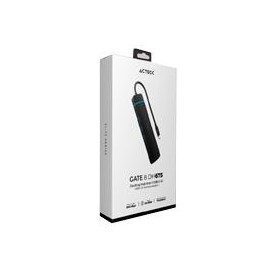 HUB ACTECK GATE 8 DH675 / USB C / 7 PUERTOS / USB C - 3X USB A - HDMI - RJ45 - LECTOR SD / TF