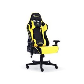 SILLA GAMER OCELOT / COLOR AMARILLA CON NEGRO / DESCANSA BRAZOS AJUSTABLES / RECLINABLE 90-155 GRAD