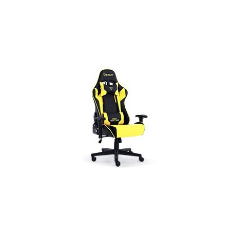 SILLA GAMER OCELOT / COLOR AMARILLA CON NEGRO / DESCANSA BRAZOS AJUSTABLES / RECLINABLE 90-155 GRAD