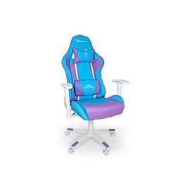 SILLA GAMER OCELOT / COLOR AZUL CON MORADO / DESCANSA BRAZOS AJUSTABLES / RECLINABLE 90-155 GRADOS