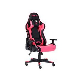 SILLA GAMER OCELOT / COLOR MAGENTA CON NEGRO / DESCANSA BRAZOS AJUSTABLES / RECLINABLE 90-155 GRADOS