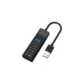 HUB ACTECK PORT X4 DH422 / HUB 4 EN 1 USB / 1X USB 3.0 / 3 X USB 2.0 / NEGRO / AC-937061 A