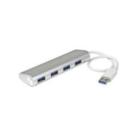 HUB USB 3.0 DE 4 PUERTOS - CONCENTRADOR PORTATIL USB 3.0 DE 4 PUERTOS - HUB DE ALUMINIO CON CABLE IN