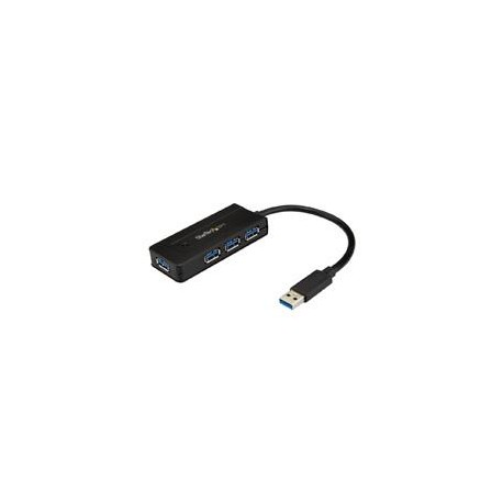 HUB USB 3.0 DE 4 PUERTOS - CONCENTRADOR PORTATIL USB 3.0 SUPERSPEED DE 4 PUERTOS DE 5GBPS CON CARGA