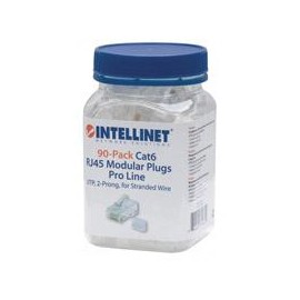 PLUG RJ45,INTELLINET,790611, CAT 6 UTP MULTIFILAR PRO 90 PZAS INTELLINET 790611