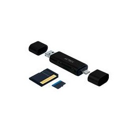 LECTOR DE MEMORIA DUAL ACTECK / USB A - USB C / MICRO SD / TF / NEGRO / AC-934824 ACTECK AC-