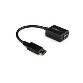 ADAPTADOR DE VIDEO DISPLAYPORT DP A VGA - CONVERTIDOR EXTERNO - CABLE ACTIVO - HEMBRA VGA - MACHO DP