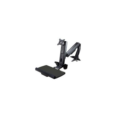 SOPORTE DE ESCRITORIO DE PIE Y SENTADO - BRAZO AJUSTABLE DE MONTAJE EN ESCRITORIO DE PIE O SENTADO P