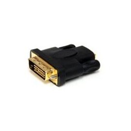 ADAPTADOR DE VIDEO HDMI A DVI - DVI-D MACHO - HDMI HEMBRA - CONVERTIDOR DE VIDEO - NEGRO - STARTECH.