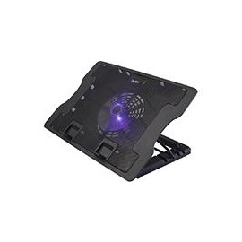 BASE ENFRIADORA GHIA / PARA LAPTOP / ALTURA AJUSTABLE / CON VENTILADOR Y LUZ LED / USB GHIA